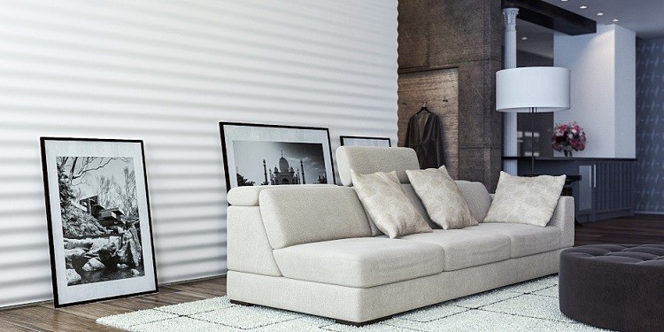 Дизайнерская 3D панель из гипса Artpole Hills 600х600 мм