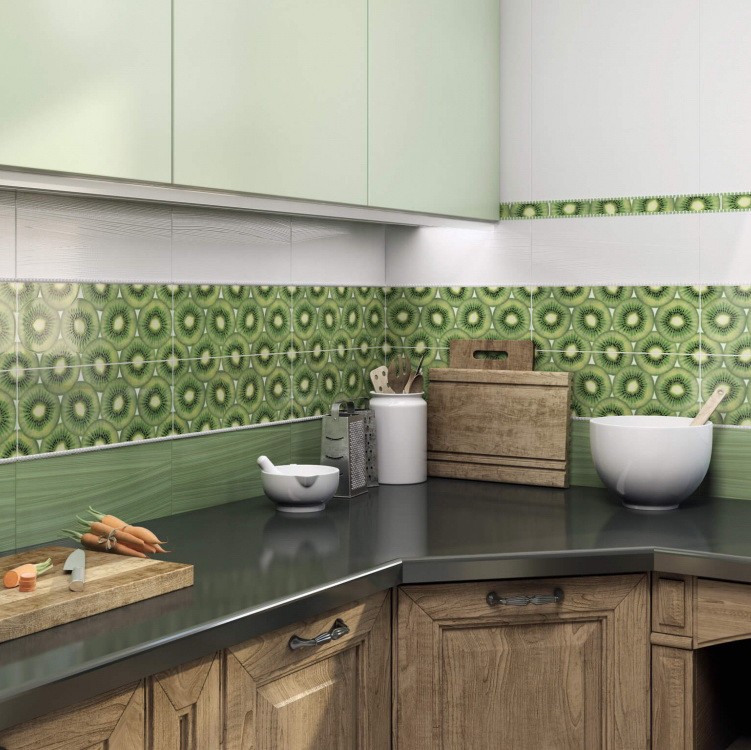 Плитка керамическая Kerama Marazzi AC262/15000 Салерно Киви 400х150 мм