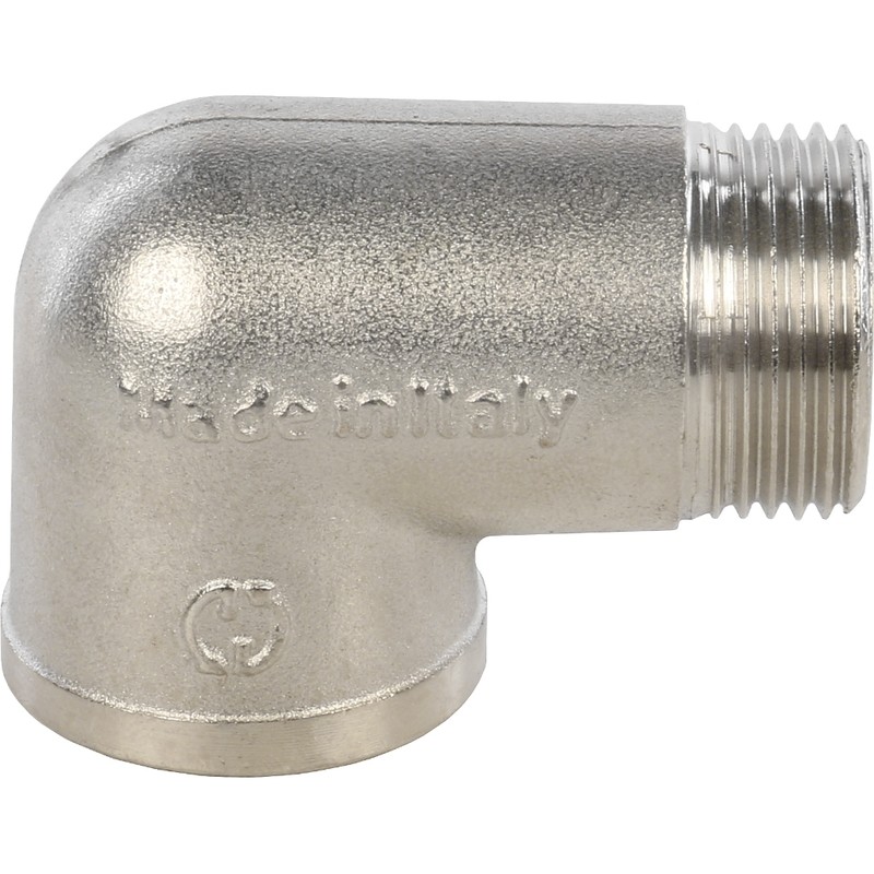 Угольник Stout SFT-0012-000034 3/4 дюйма никелированный с внутренней и наружной резьбой