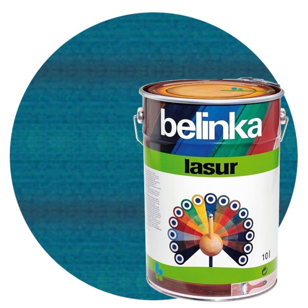 Пропитка для древесины Belinka Lasur № 20 голубая 10 л