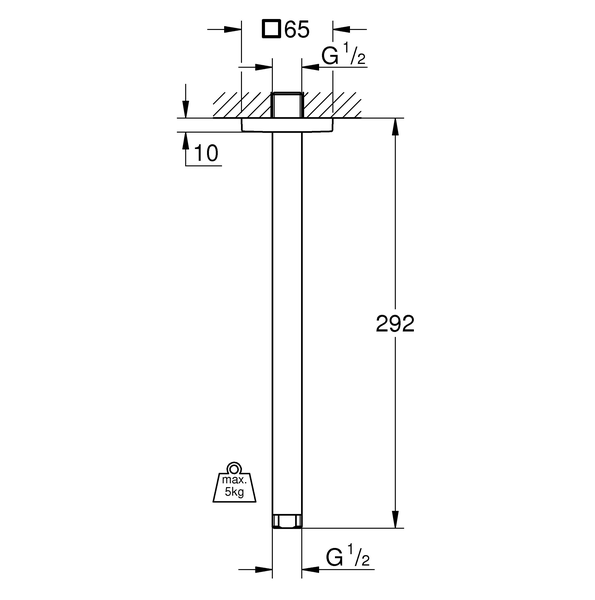 Кронштейн душевой Grohe Rainshower 27484000