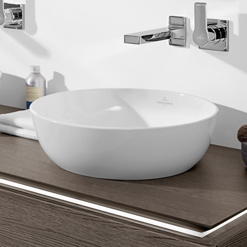 Раковина накладная Villeroy & Boch Artis 417943R1 Альпин 430х430 мм