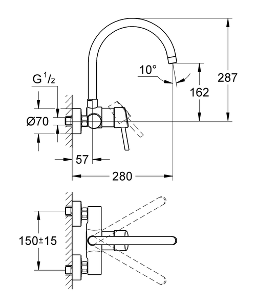 Смеситель для кухни Grohe Concetto 32667001