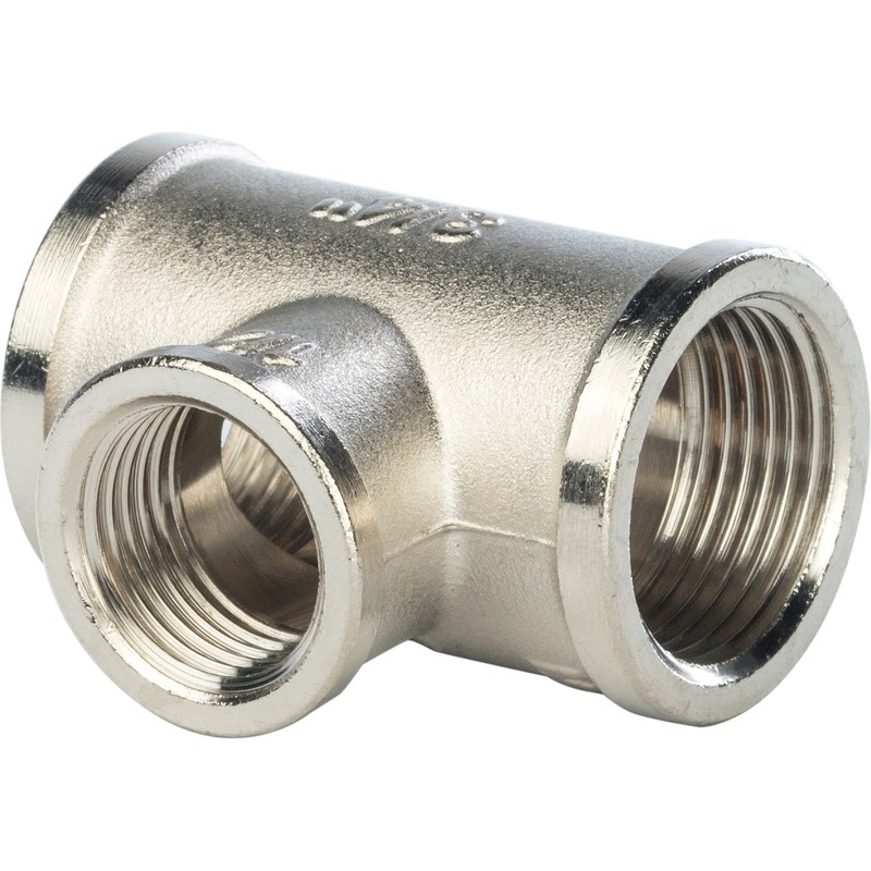 Тройник переходной Stout SFT-0022-341234 3/4х1/2х3/4 дюйма никелированный с внутренней резьбой