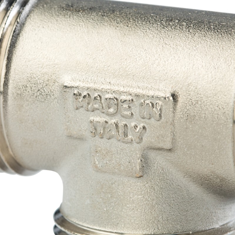 Тройник Stout SFT-0018-121212 1/2х1/2х1/2 дюйма никелированный с наружной резьбой