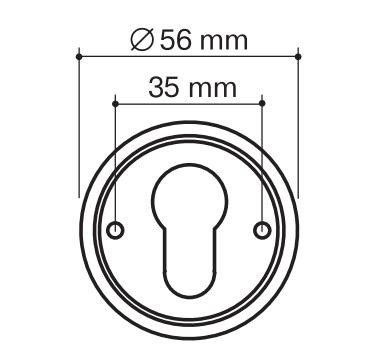Накладка под цилиндр Armadillo Cylinder ET-1CP-8