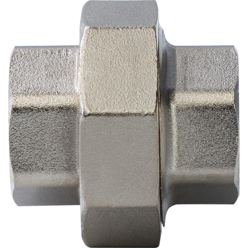 Разъемное соединение американка Stout SFT-0034-000034 3/4 дюйма никелированное с внутренней резьбой
