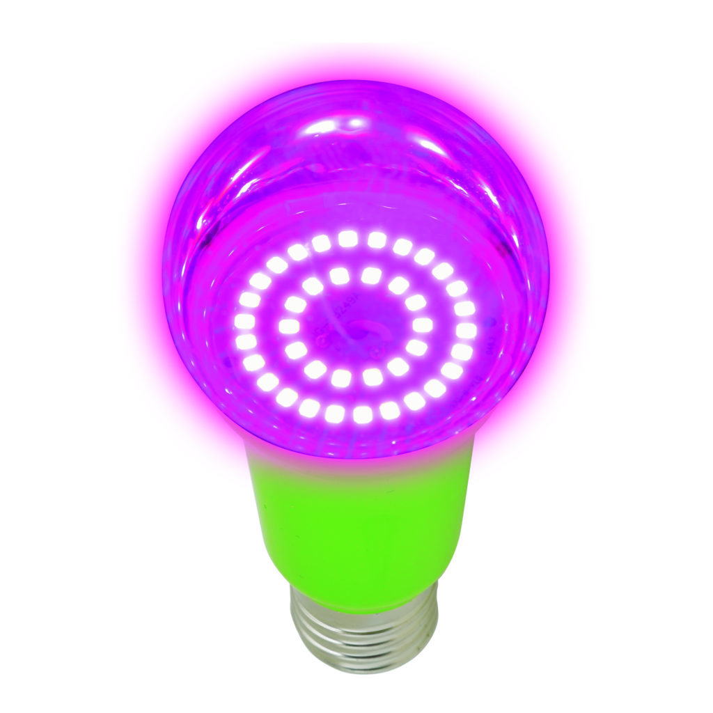 Светодиодная лампа Uniel LED-A60-15W/SPSB/E27/CL PLP30GR для растений