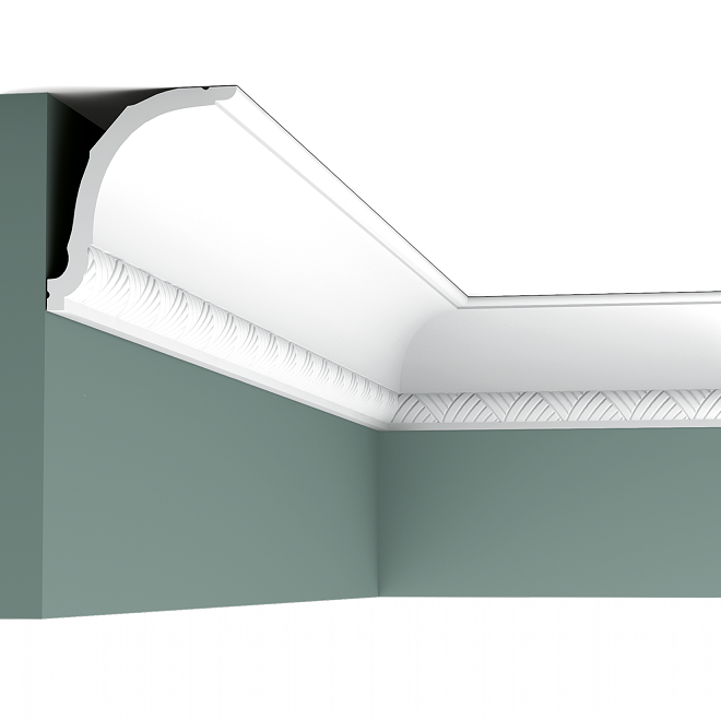 Карниз потолочный полиуретановый Orac Decor Luxxus C402F 2000х94х107 мм