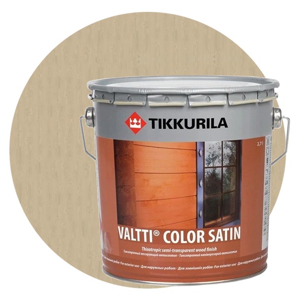 Антисептик Tikkurila Valtti Color Satin 9 л 5061 Камыш