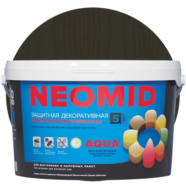 Пропитка для древесины Neomid Bio Color Aqua Еловый лес 9 л