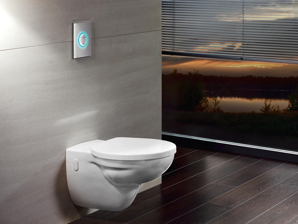Клавиша смыва Grohe Nova Light 38809000 хром с подсветкой по контуру кнопки