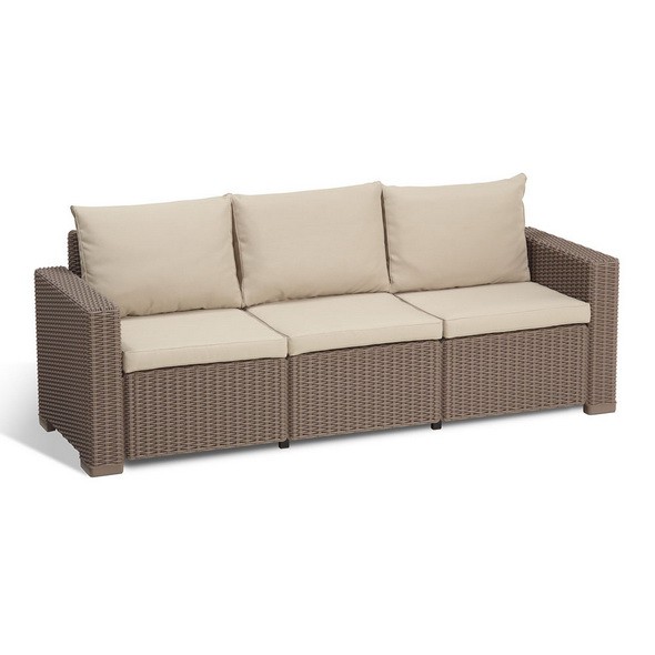 Комплект мебели Allibert California 3 Seater капучино - песочный
