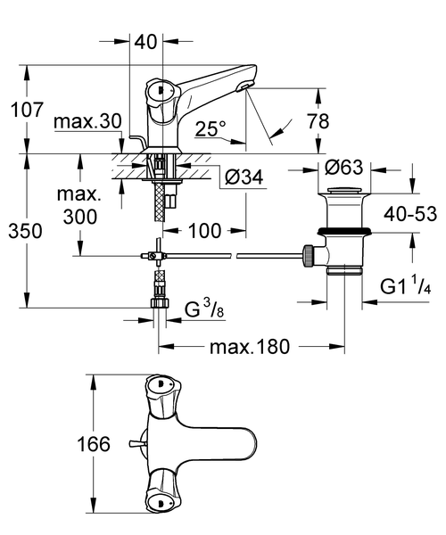 Смеситель для раковины Grohe Costa L 21390001