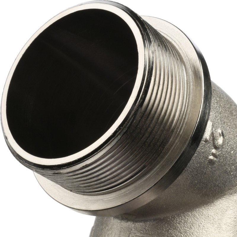 Угольник с упором Stout SFT-0016-000002 2 дюйма никелированный с внутренней и наружной резьбой