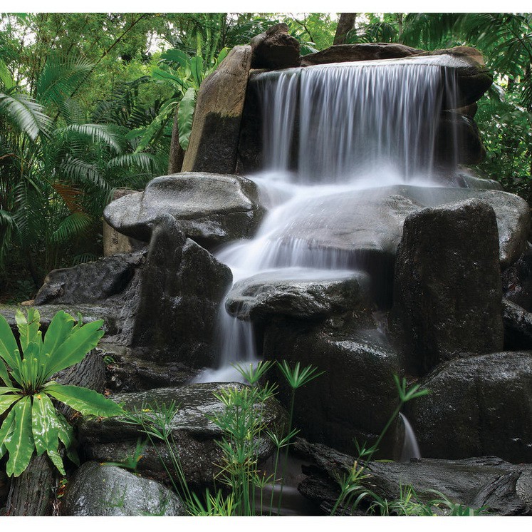Фотообои виниловые на флизелиновой основе Decocode Тропический водопад 31-0041-PE 3х2,8 м  