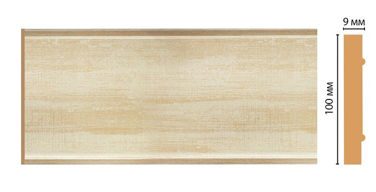 Панель декоративная Decomaster Золото B10-281 2400х100 мм