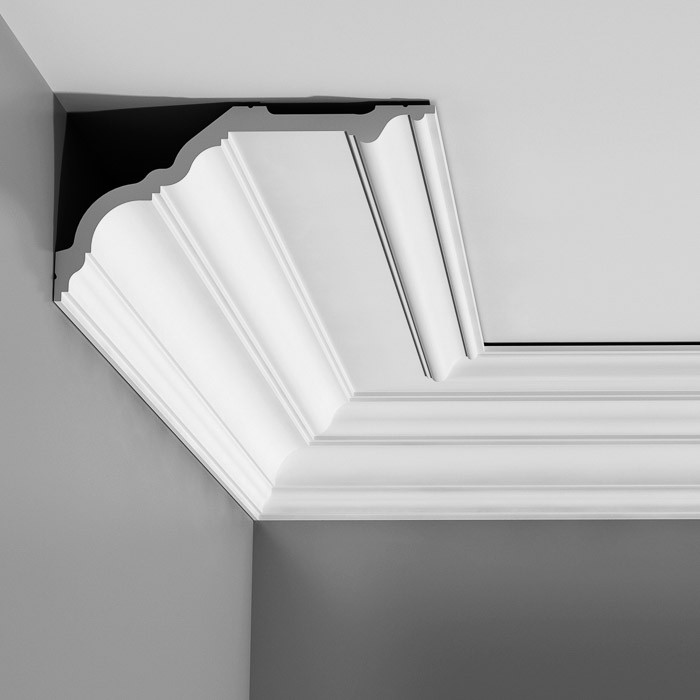 Карниз потолочный полиуретановый Orac Decor Luxxus C340 2000х135х256 мм