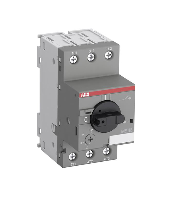 Автоматический выключатель ABB MS116-1.6 50kA c регулируемой тепловой защитой