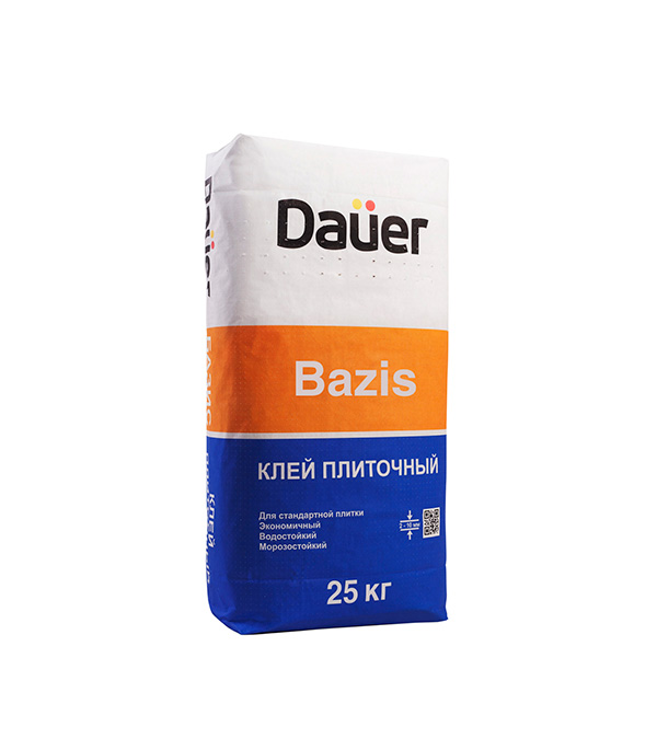 Клей для плитки и керамогранита DAUER BAZIS базовый 25 кг