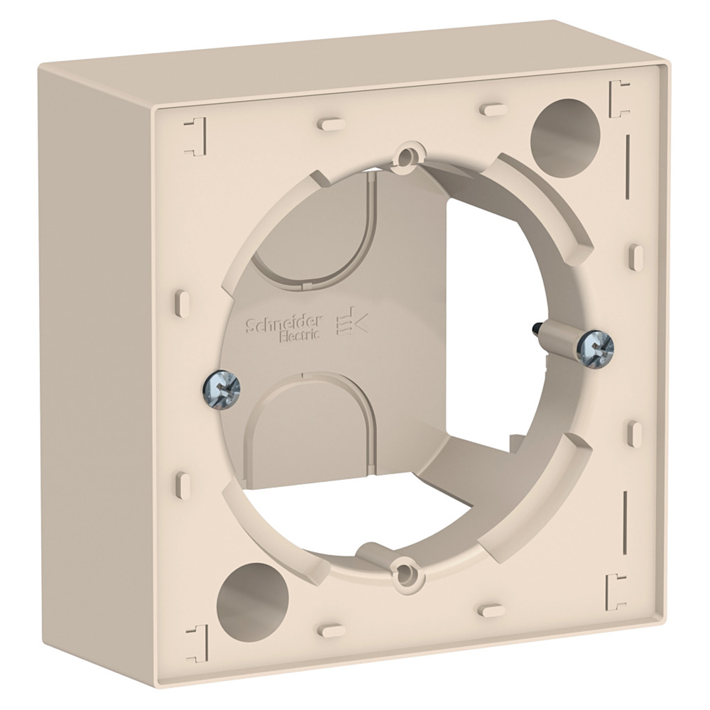 Коробка Schneider Electric AtlasDesign ATN000200 для наружного монтажа бежевая