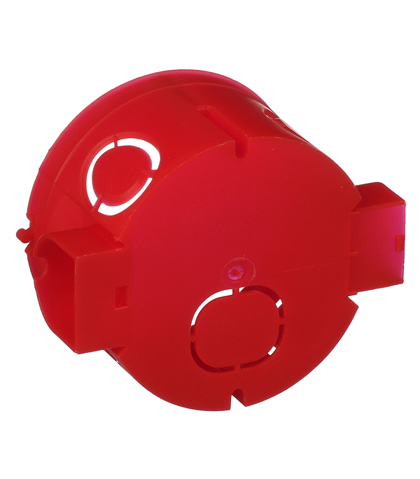 Подрозетник Промрукав для бетона круглая d64х40 мм 7 вводов красный IP20 с винтами