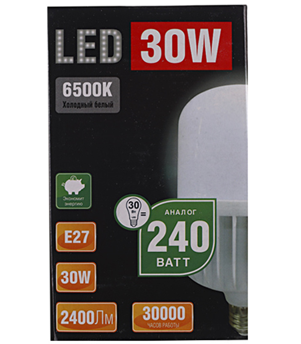 Лампа светодиодная REV 30 Вт Е27 цилиндр T100 6500 К холодный свет 230 В