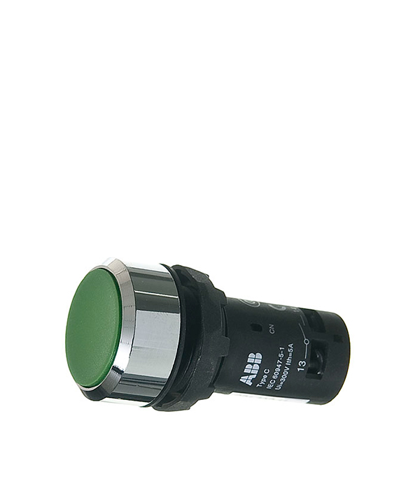 Кнопка без фиксации ABB CP1-30G-11 зеленая