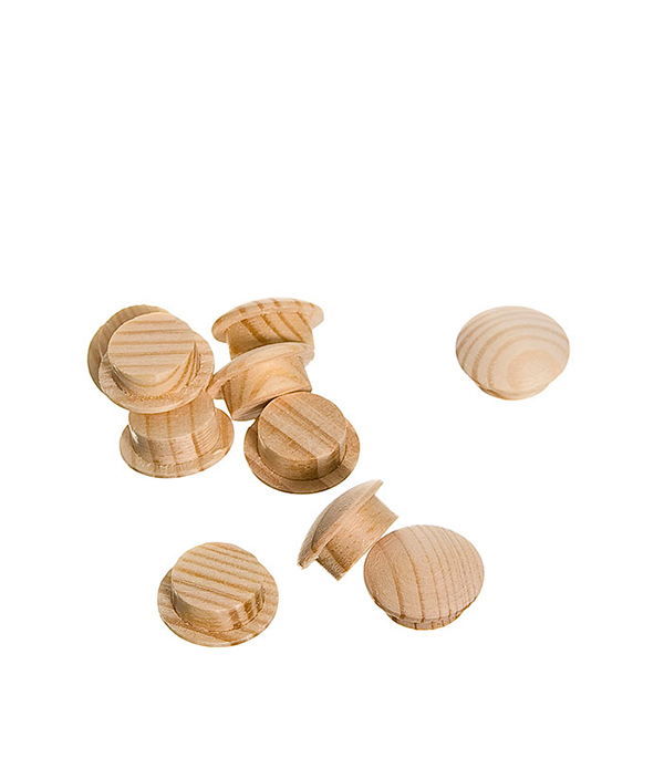 Заглушка деревянная круглая сосна диаметр 8 мм (10 шт)
