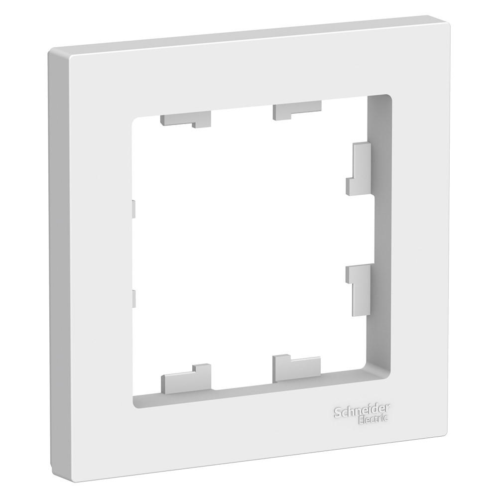 Рамка Schneider Electric Atlas Design ATN000101 одноместная универсальная скрытая установка белая