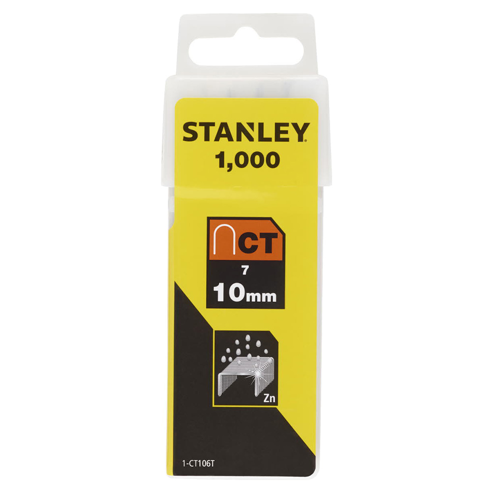 Скобы для степлера Stanley 1-CT106T тип СТ 100 10 мм для кабеля (1000 шт.)