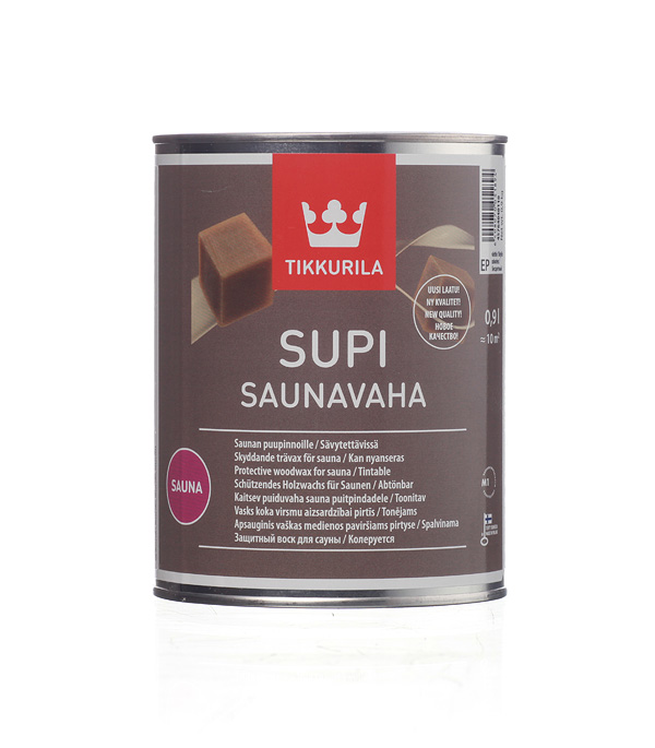 Антисептик Tikkurila Supi Saunavaha для бань и саун бесцветный 0,9 л