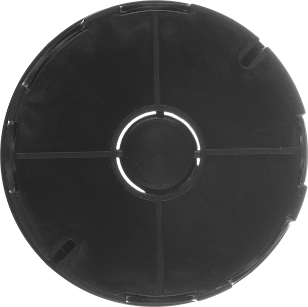 Коробка распределительная Промрукав для скрытой проводки круглая d70х40 мм 7 вводов черная IP55 с крышкой безгалогенная