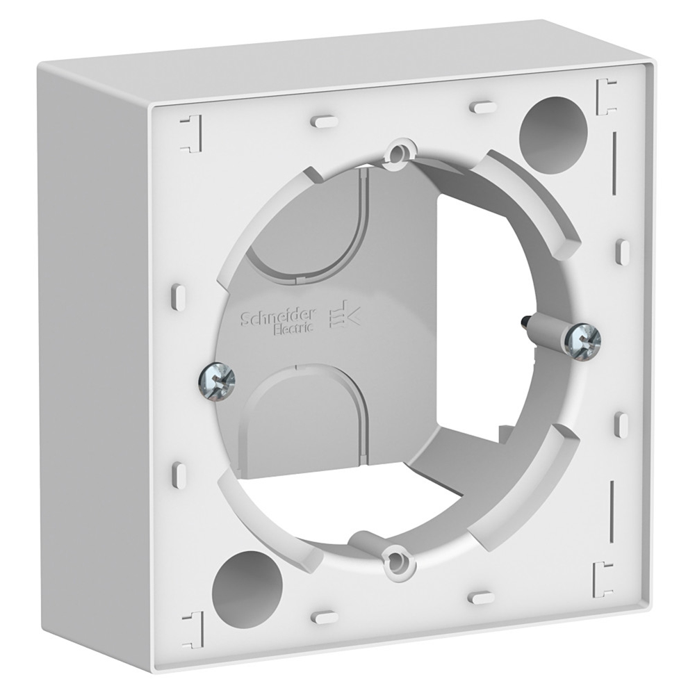 Коробка Schneider Electric AtlasDesign ATN000100 для наружного монтажа белая