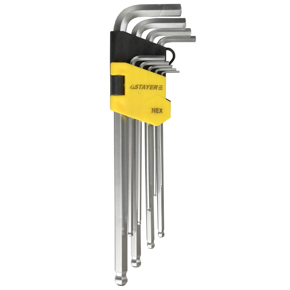 Набор 6-гранных ключей STAYER Master HEX 1,5-10 мм (2741-H9-2) (9 шт.)