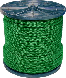 Шнур вязанный полипропиленовый 8 прядей зеленый d3 мм