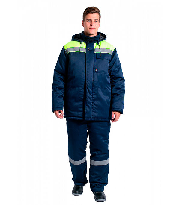 Куртка рабочая утепленная Delta Plus Эксперт-Люкс 56-58 (XXL) рост 182-188 см цвет синий/лимонный
