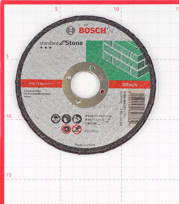 Круг отрезной по камню Bosch (02608603177) 115х22х3 мм