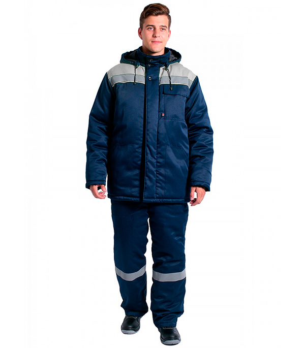 Куртка рабочая утепленная Delta Plus Эксперт-Люкс 48-50 (L) рост 170-176 см цвет синий/серый
