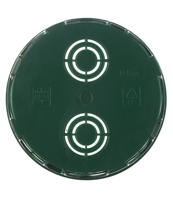 Коробка распределительная Schneider Electric для бетона круглая d88х50 мм 12 вводов зеленая IP30 с крышкой