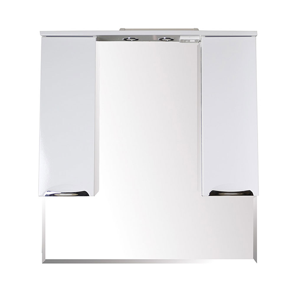 Зеркальный шкаф АСБ-Мебель Мессина 1000 мм с подсветкой белый
