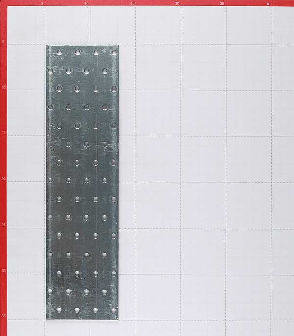 Пластина соединительная оцинкованная 300х80х2.0 мм
