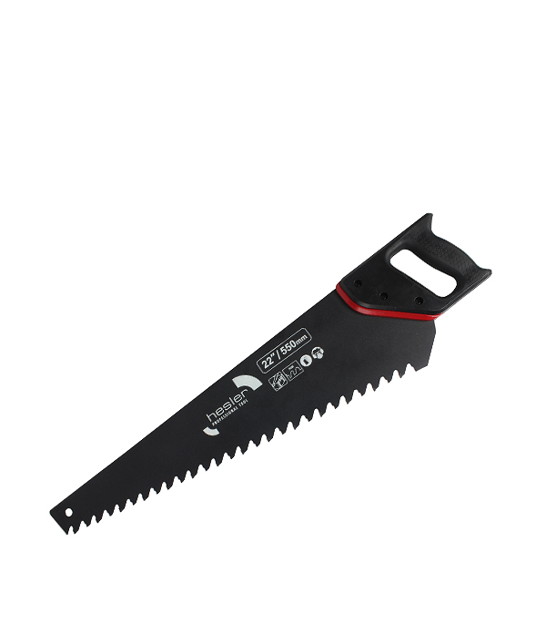 Ножовка по газобетону Hesler 550 мм крупный зуб 14 напаек