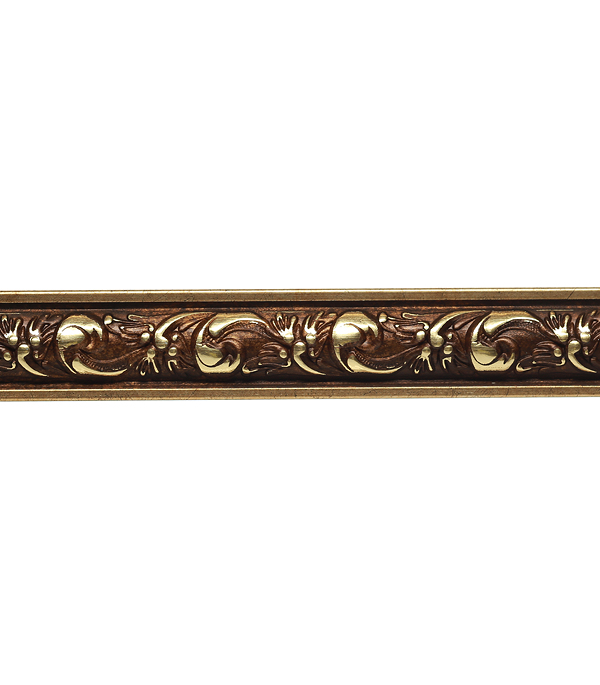 Плинтус (молдинг) из полистирола 30х14х2400 мм Decomaster античное золото