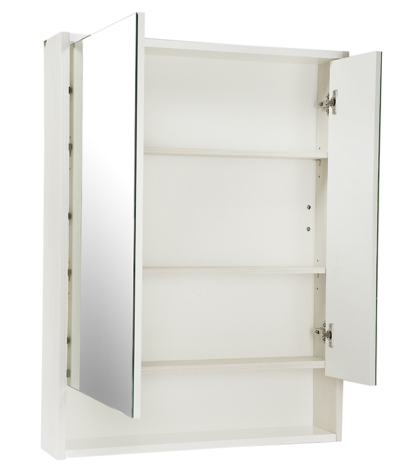 Зеркальный шкаф АКВАТОН Рико 650 мм ясень/белый