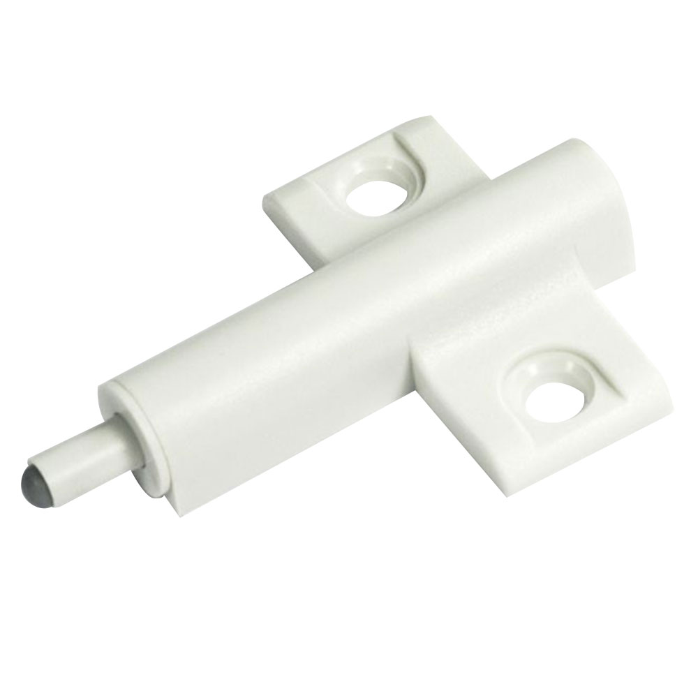 Амортизатор газовый для плавного закрывания двери белый врезной/внешний