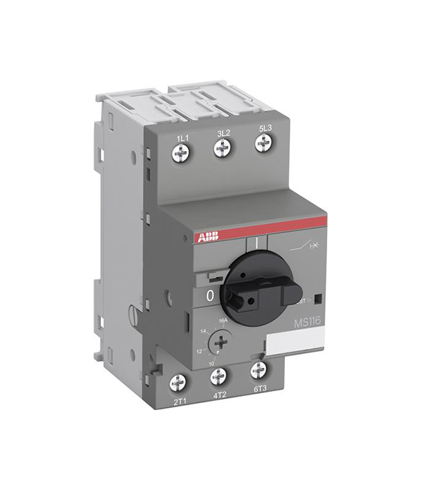 Автоматический выключатель ABB MS116-10.0 50kA c регулируемой тепловой защитой