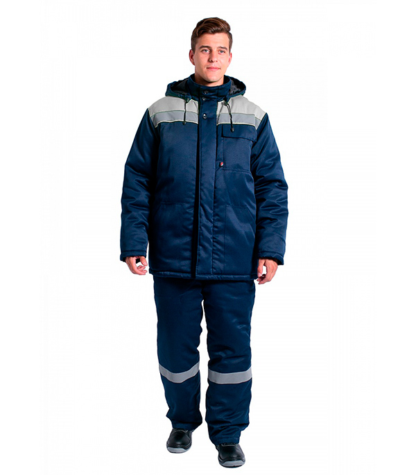 Куртка рабочая утепленная Delta Plus Эксперт-Люкс 56-58 (XXL) рост 182-188 см цвет синий/серый
