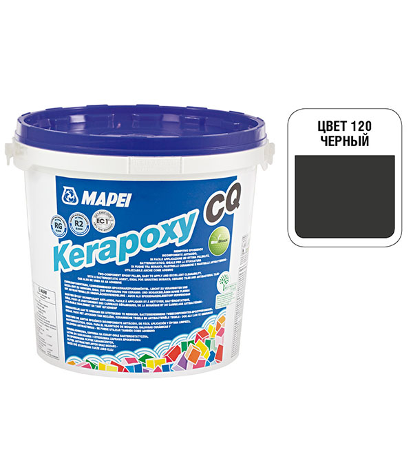 Затирка эпоксидная Mapei Kerapoxy CQ 120 Черный 3 кг