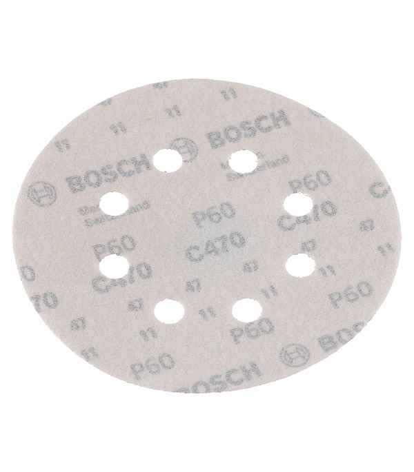 Диск шлифовальный Bosch d125 мм P60 на липучку перфорированный (5 шт.)